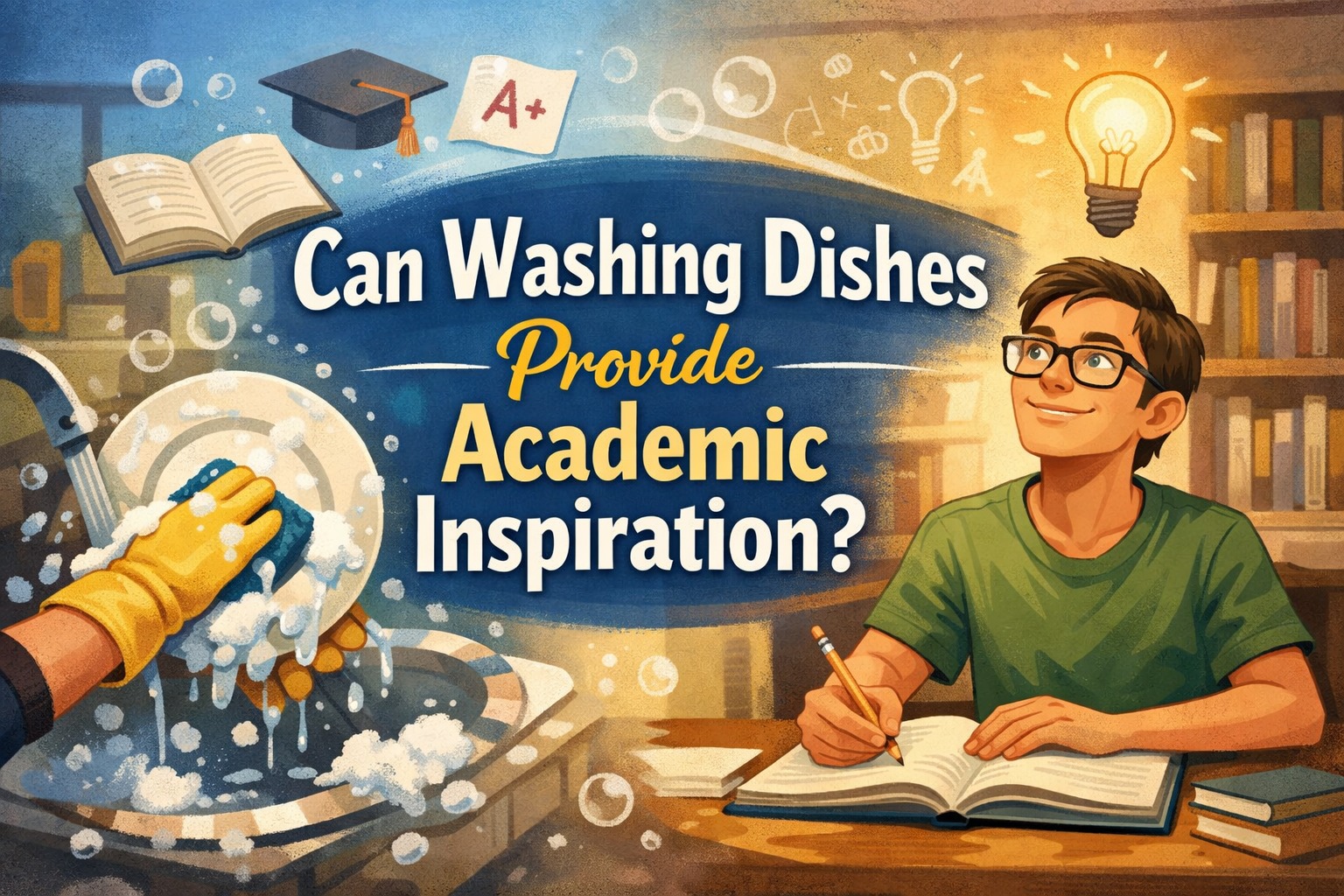 Can Washing Dishes Provide Academic Inspiration?
