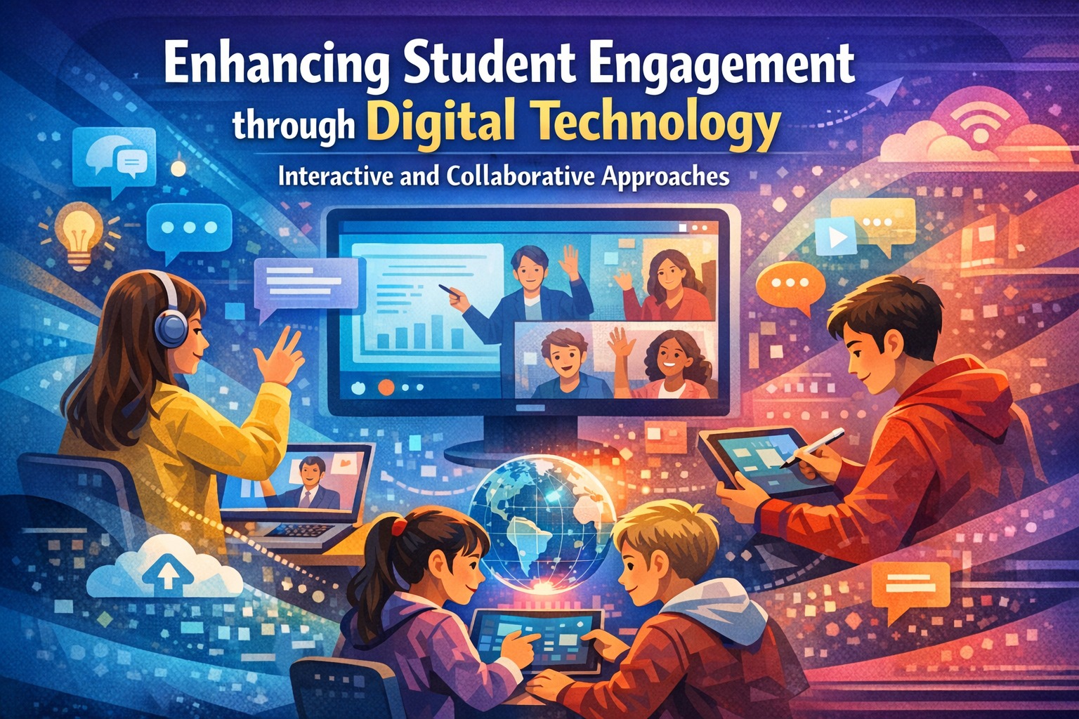 Enhancing Student Engagement through Digital Technology: Interactive and Collaborative Approaches