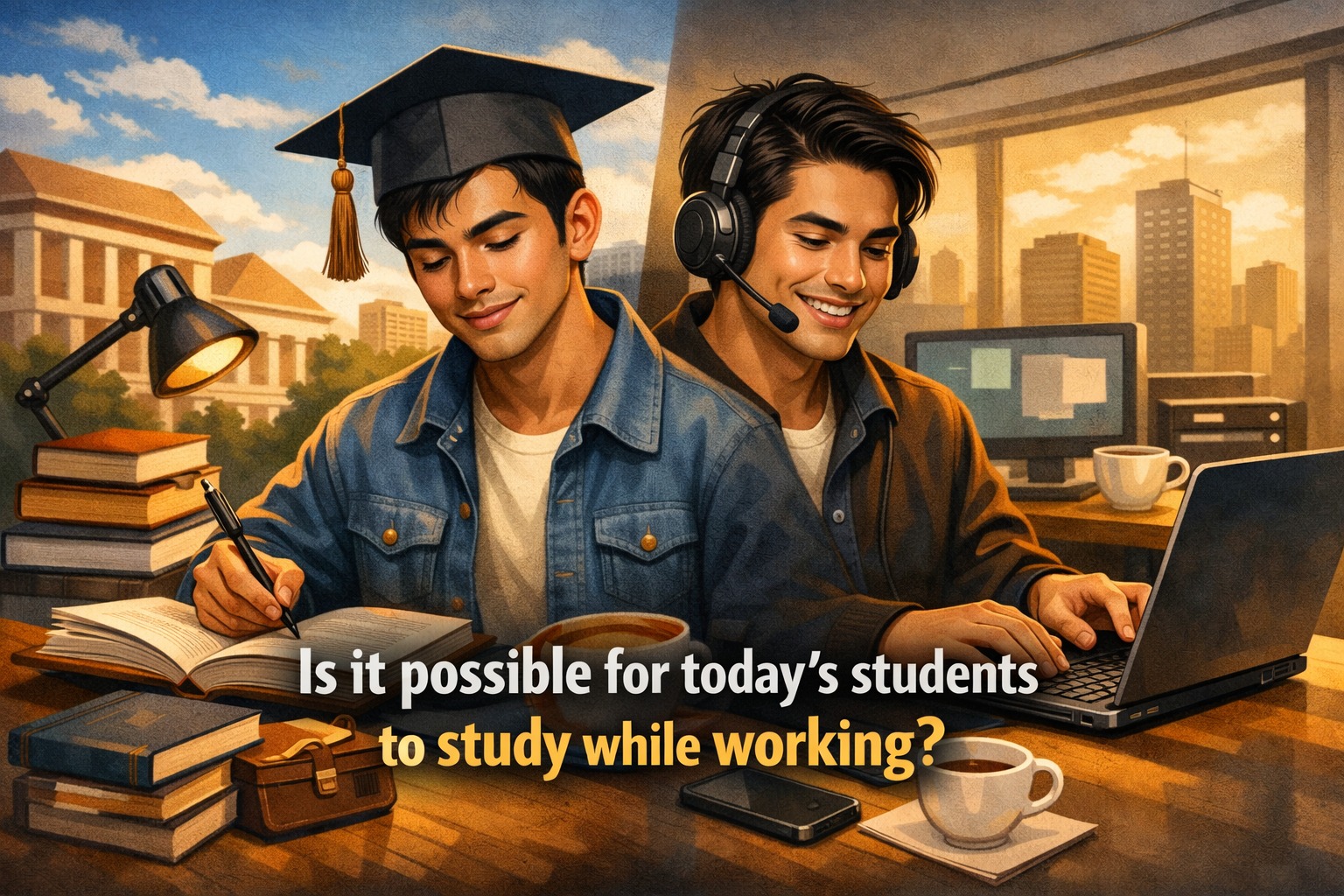 Is it possible for today’s students to study while working?