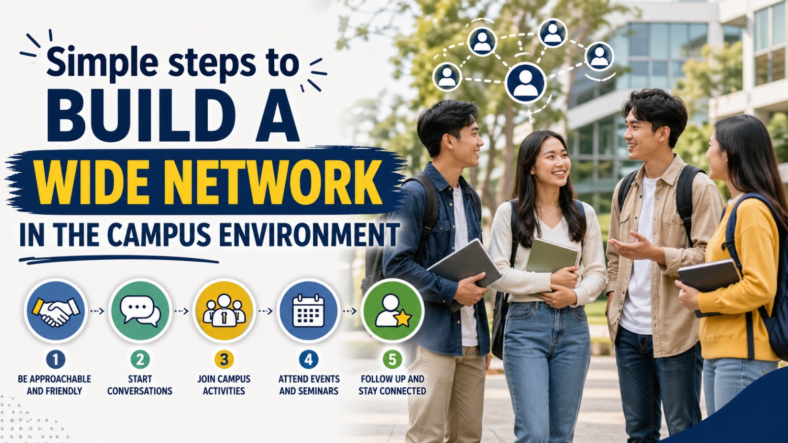 Simple steps to build a wide network in the campus environment