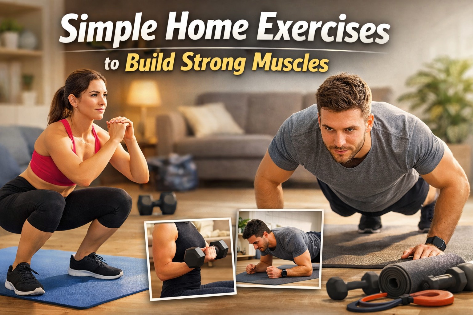Simple Home Exercises to Build Strong Muscles