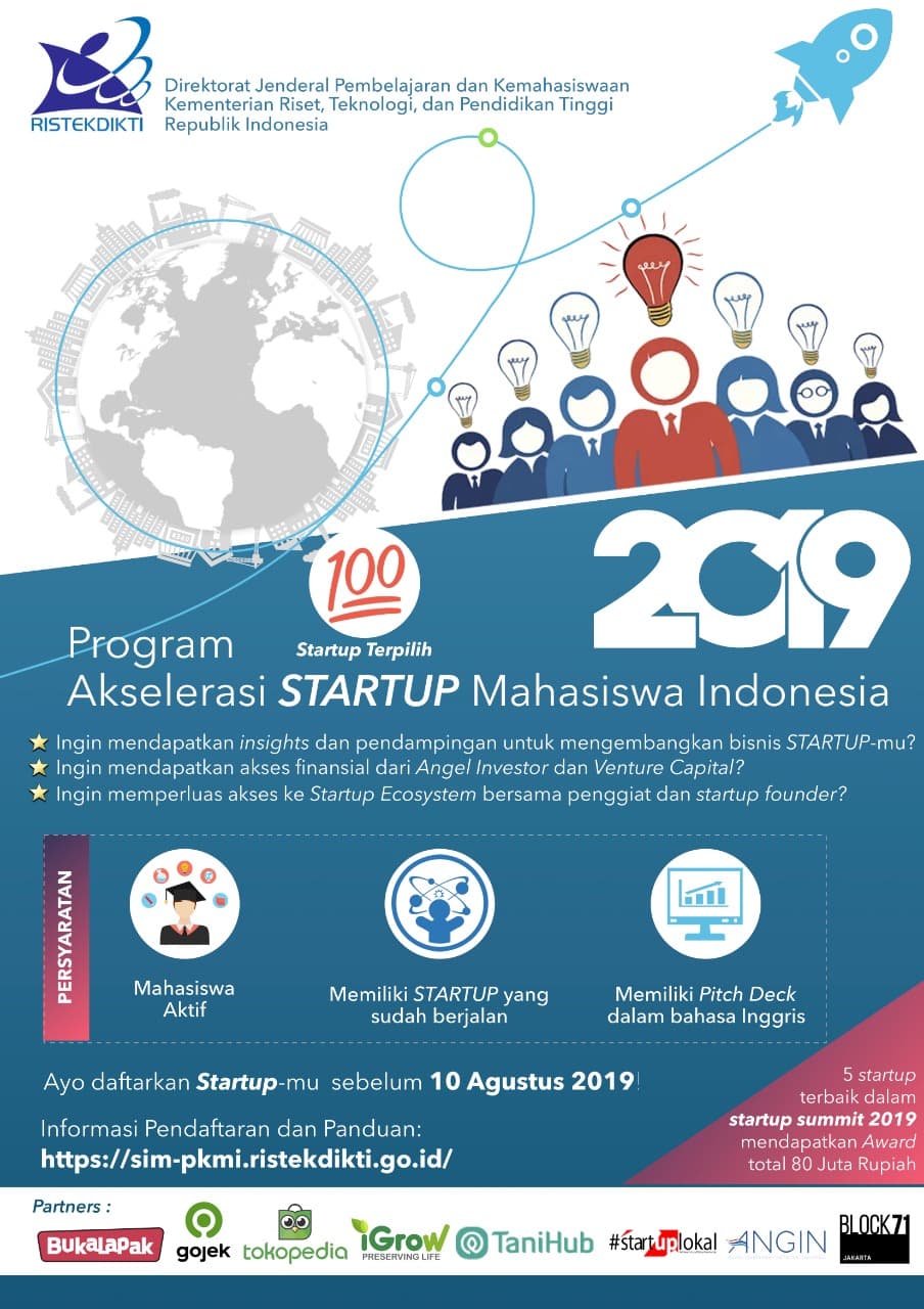 Program Akselerasi STARTUP Mahasiswa Indonesia