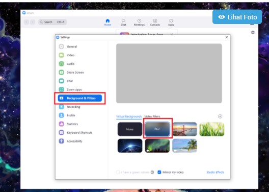 " Cara Blur Background di Zoom di Android, iOS, dan Laptop"