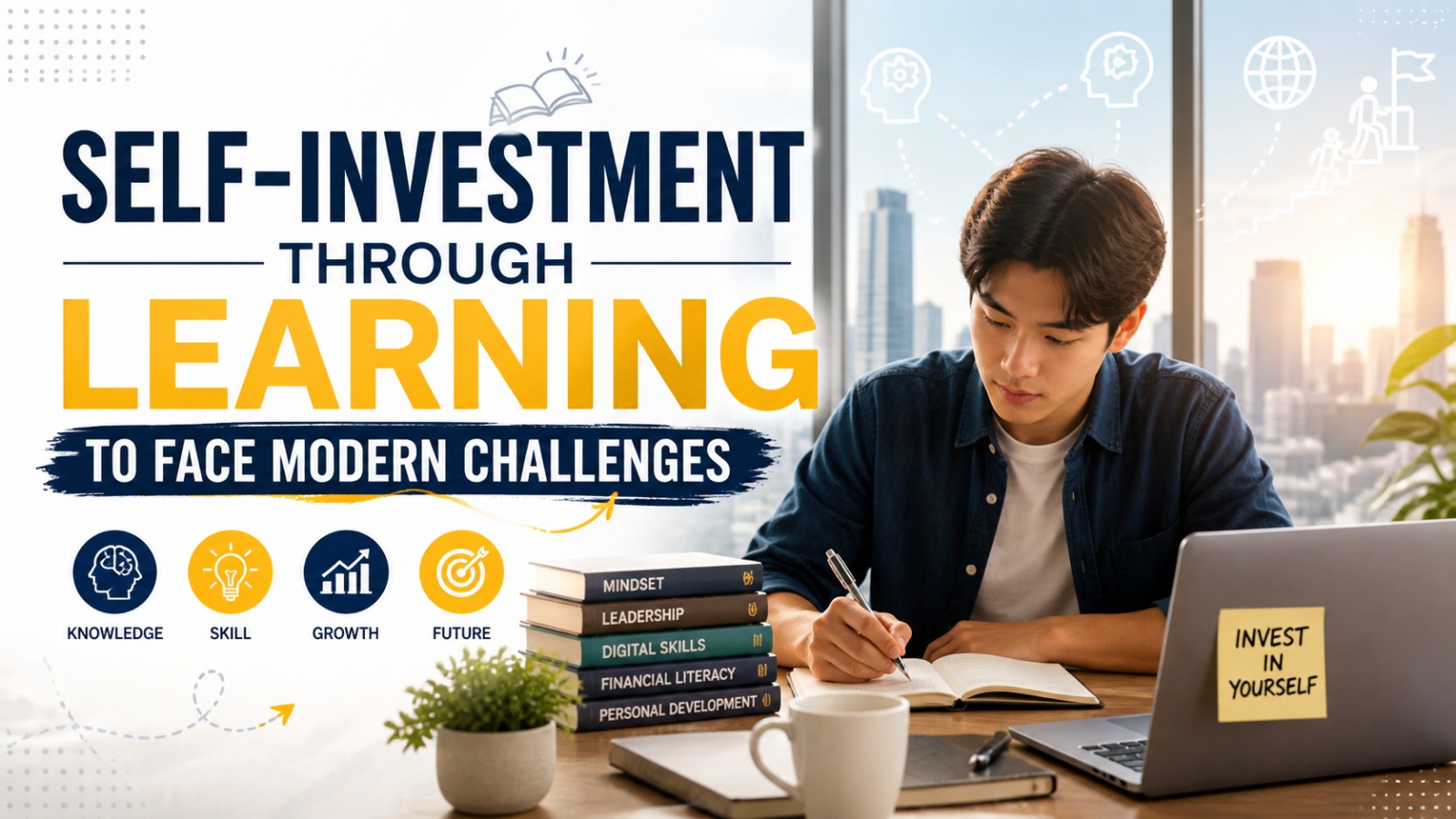 Self-investment through learning to face modern challenges