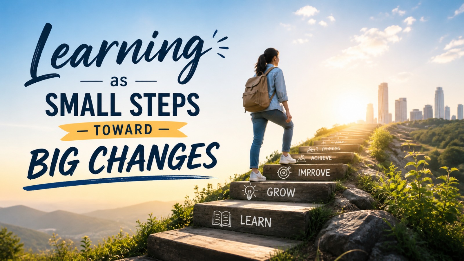 Learning as small steps toward big changes
