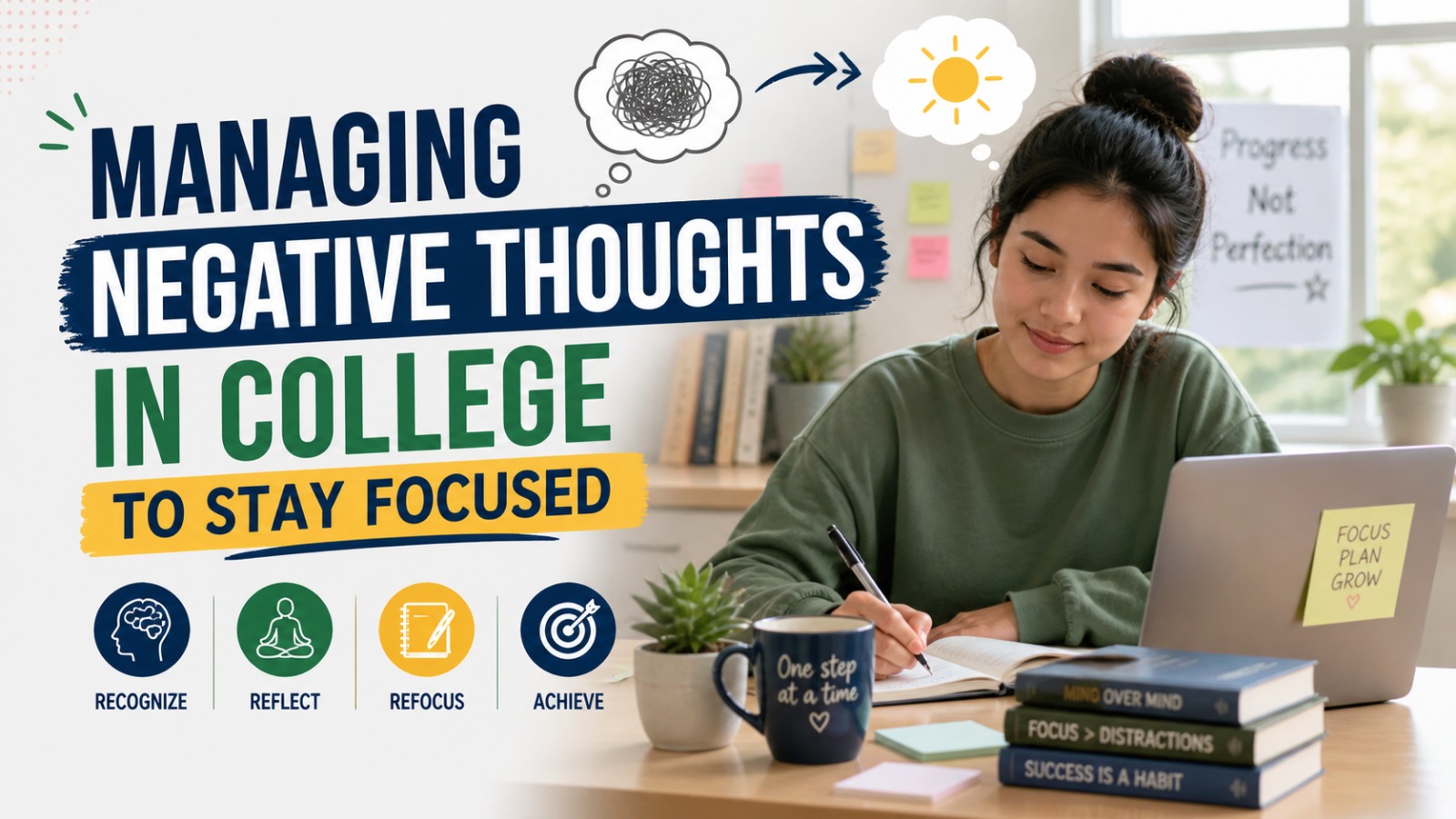 Managing Negative Thoughts in College to Stay Focused