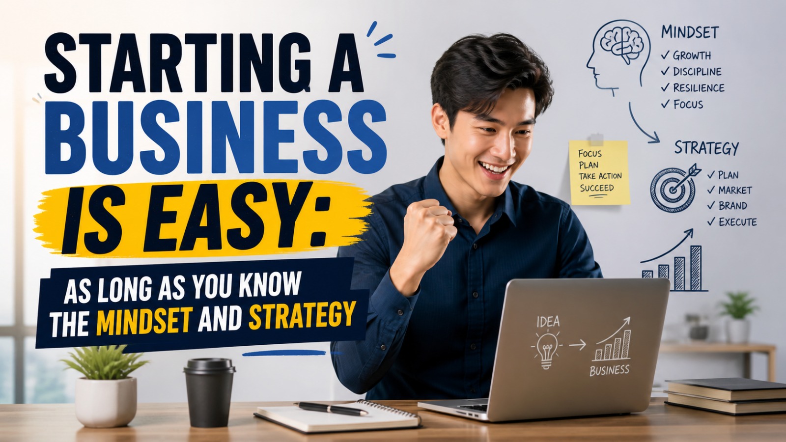 Starting a Business Is Easy As Long as You Know the Mindset and Strategy