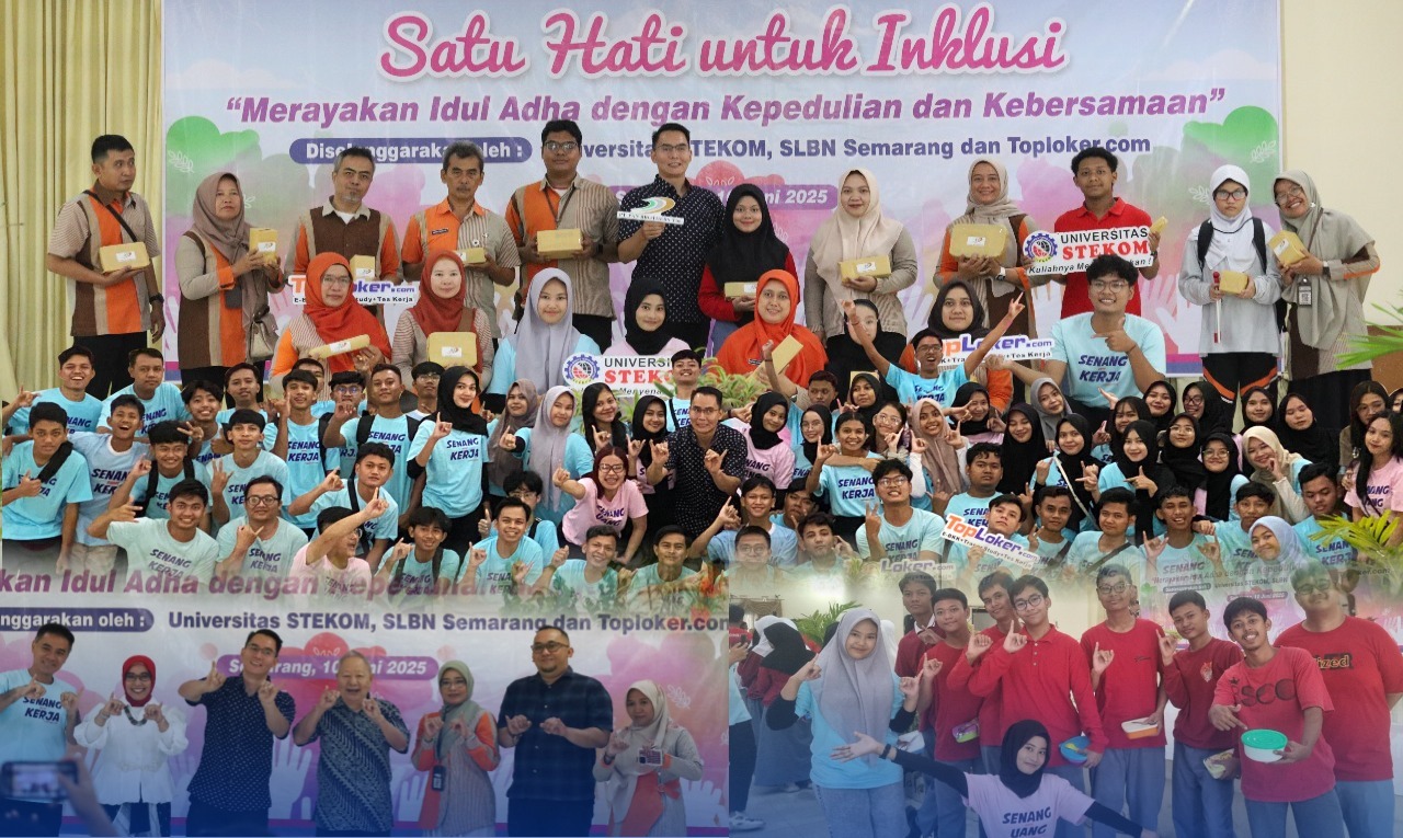 Rayakan Idul Adha, Toploker.com dan Universitas Stekom Bersama SLBN Semarang Gelar Tasyakuran Bertema Satu Hati untuk Inklusi