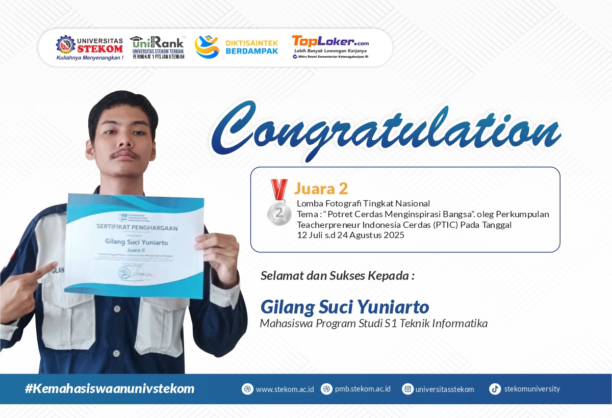 Mahasiswa STEKOM Raih Juara 2 Lomba Fotografi Tingkat Nasional