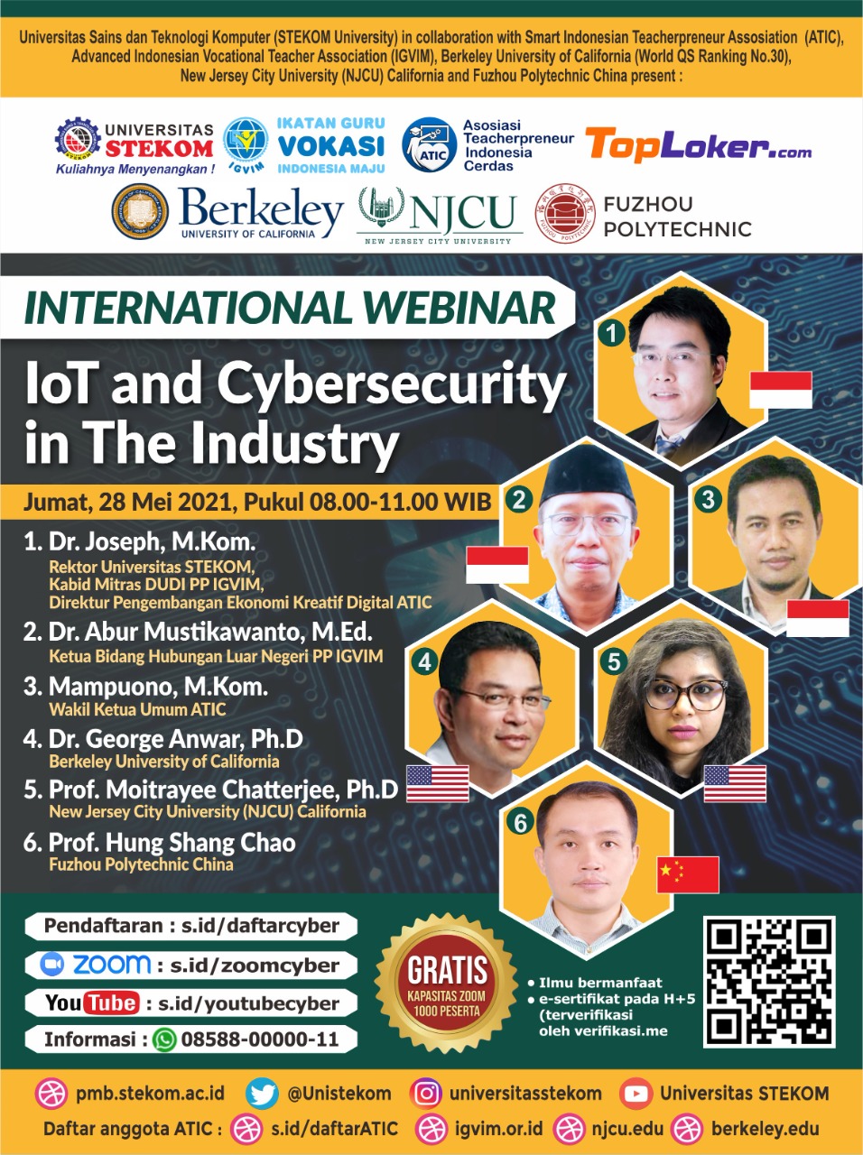 INTERNATIONAL WEBINAR  "IoT and Cybersecurity in The Industry"