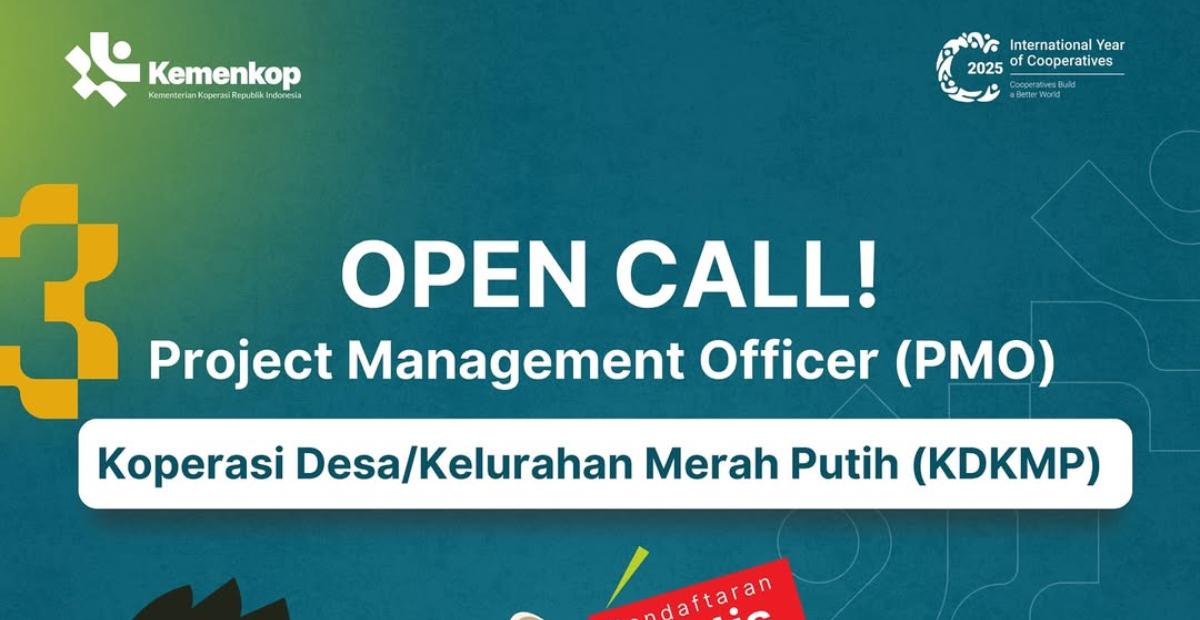 Kemenkop Buka Loker PMO Kopdes Merah Putih, Kesempatan Karir S1 Semua Jurusan