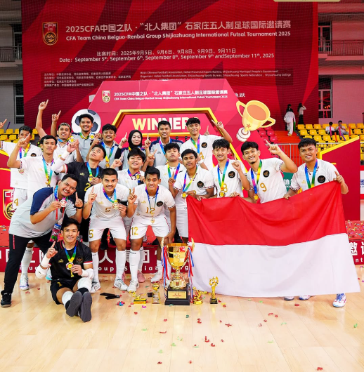 Indonesia Tekuk Denmark 4-2 di Final CFA Futsal Tournament 2025 dan Raih Gelar Juara