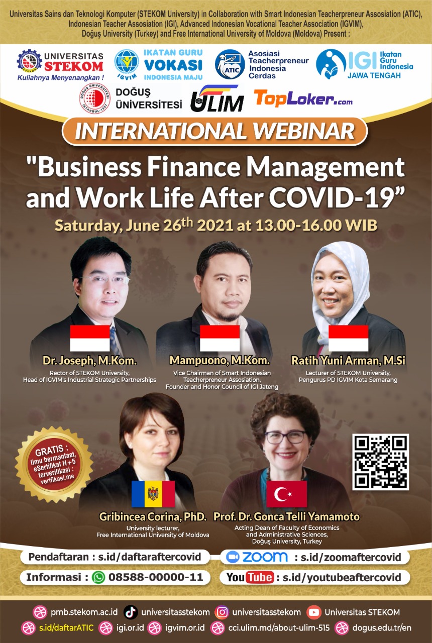INTERNATIONAL WEBINAR "Business Finance Management and Work Life after COVID-19"