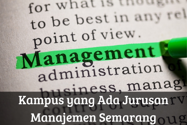 Kampus yang Ada Jurusan Manajemen Semarang