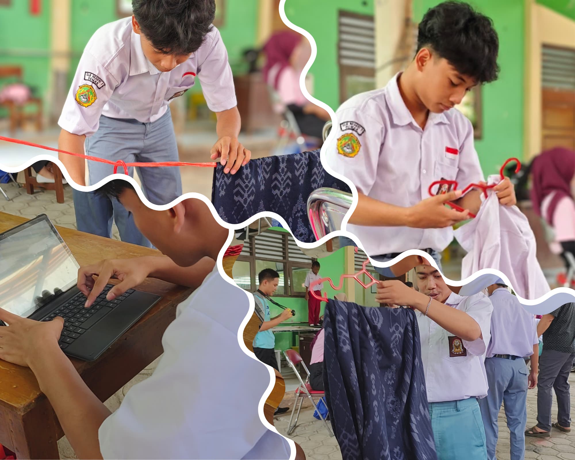 Toploker.com dan Universitas STEKOM Gelar Tes Kecakapan Laundry di SLB Negeri Demak: Latih Kemandirian dan Keterampilan Digital Siswa