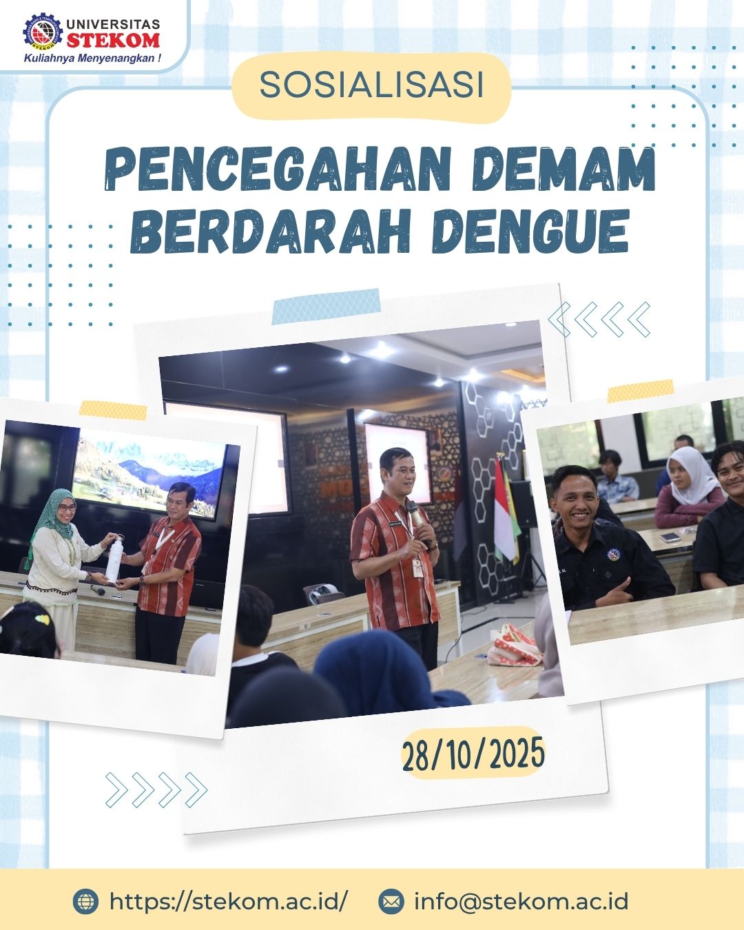 Universitas STEKOM Bersinergi dengan Puskesmas Plamongan Sari Semarang Gelar Sosialisasi Pencegahan Demam Berdarah Dengue