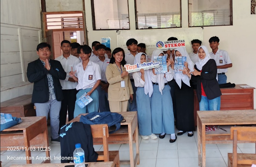 Sosialisasi Pendidikan dan Karier: Universitas STEKOM & TopLoker.com Kenalkan Program PMB, Beasiswa, dan Duta Kampus di SMA Tunas Harapan