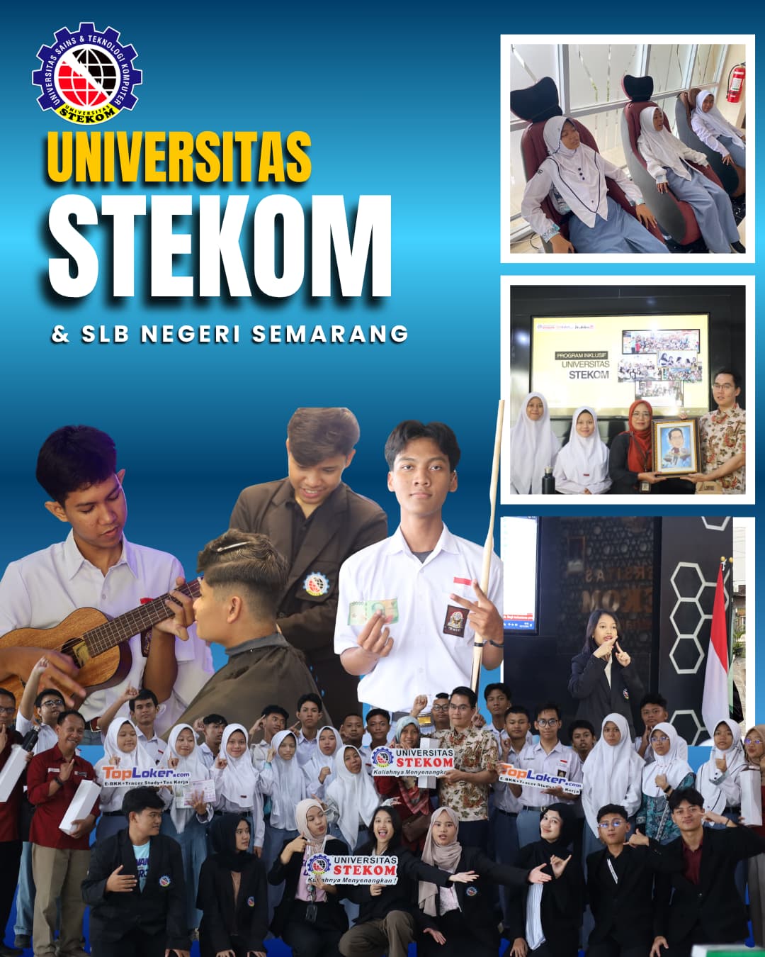 Universitas STEKOM Sambut Kunjungan Siswa Disabilitas SLB Negeri Semarang Membangun Semangat Inklusif dan Kreativitas Tanpa Batas