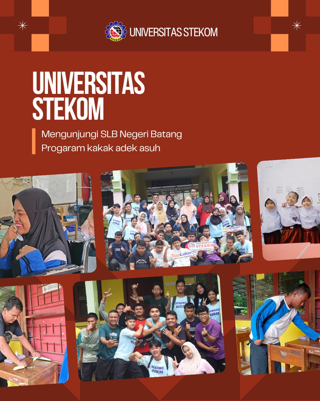 Universitas Stekom Jalin Kedekatan dengan Siswa SLB Negeri Batang Sekaligus Lakukan Seleksi Siswa Siap Kerja
