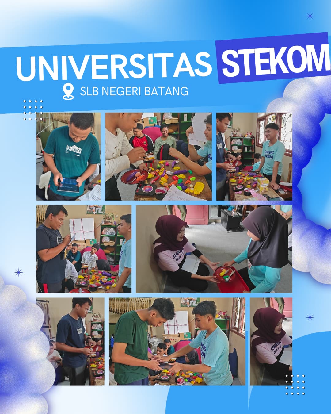 Siswa SLB Negeri Batang Ikuti Tes Warna dan Simulasi Berjualan Bersama Universitas Stekom
