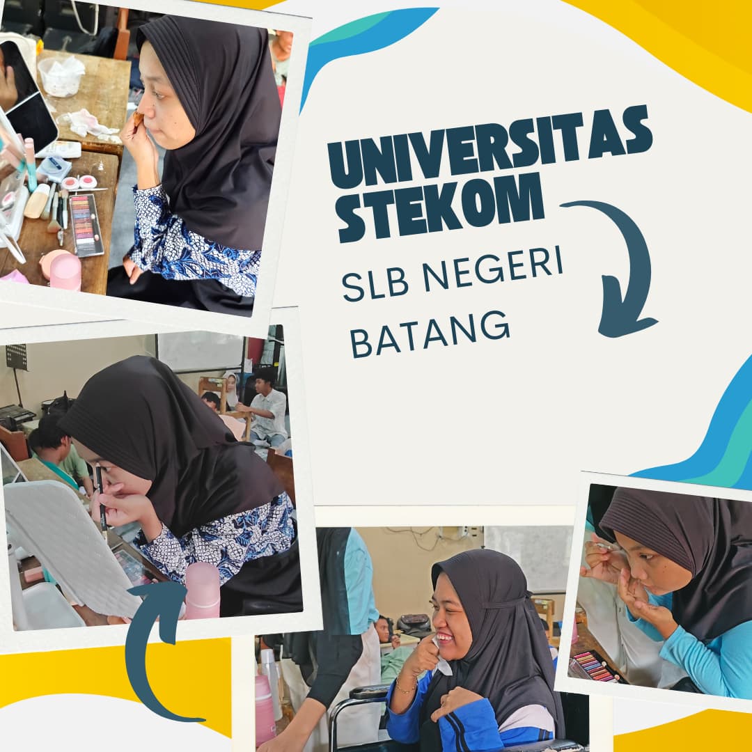 Universitas Stekom Dorong Ekspresi Diri Siswi SLB Negeri Batang melalui Pelatihan Makeup