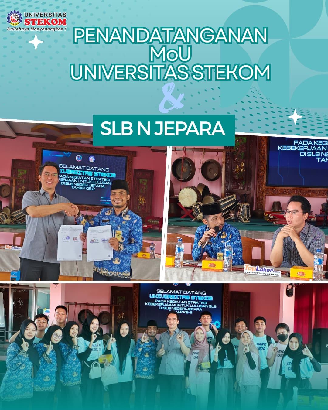 Universitas Stekom dan SLB Negeri Jepara Resmi Menjalin Kerja Sama Melalui Penandatanganan MoU