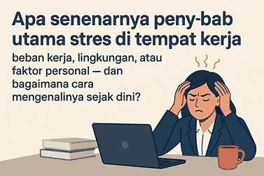 Apa Sebenarnya Penyebab Utama Stres di Tempat Kerja  Beban Kerja, Lingkungan, atau Faktor Personal  dan Bagaimana Cara Mengenalinya Sejak Dini?