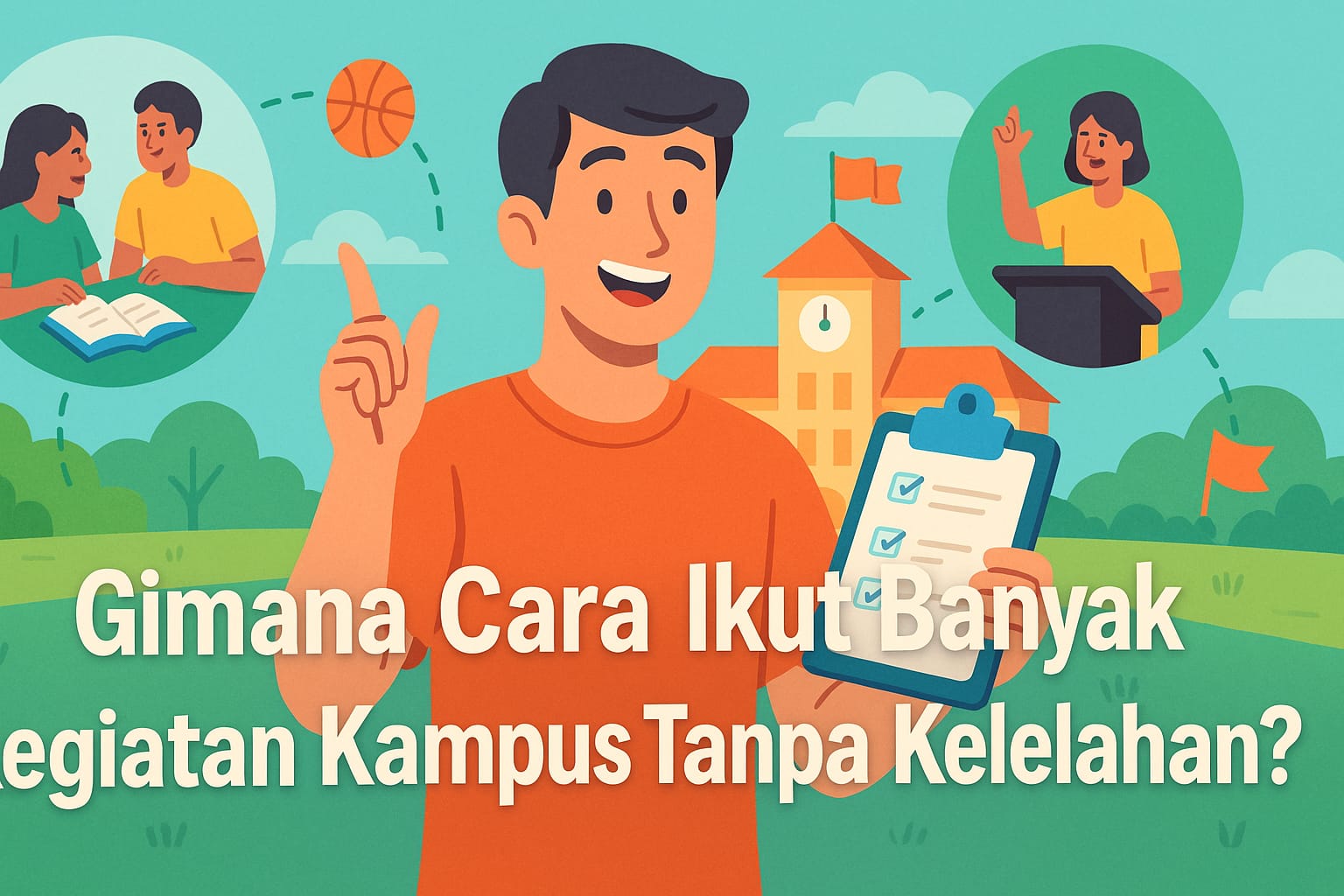 Gimana Cara Ikut Banyak Kegiatan Kampus Tanpa Kelelahan?