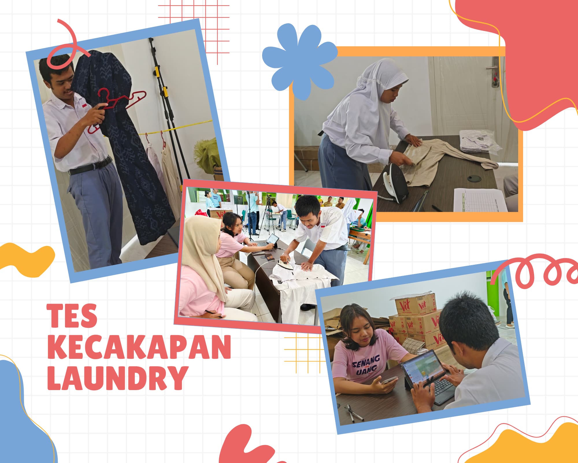 Tes Kecakapan Laundry di SLB Negeri Boyolali: Toploker.com & Universitas Stekom Latih Siswa SLB Negeri Boyolali Menuju Kemandirian Kerja