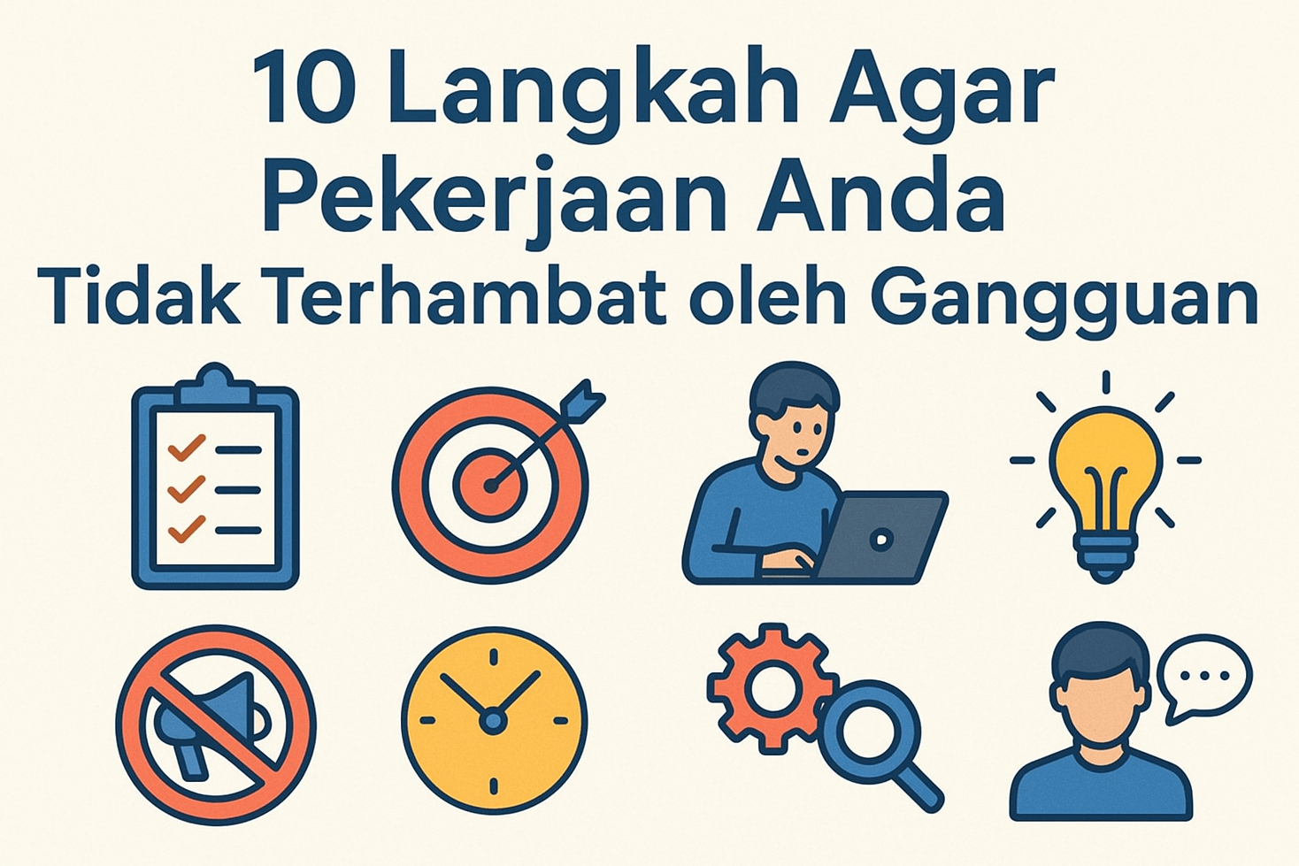10 Langkah Agar Pekerjaan Anda Tidak Terhambat oleh Gangguan