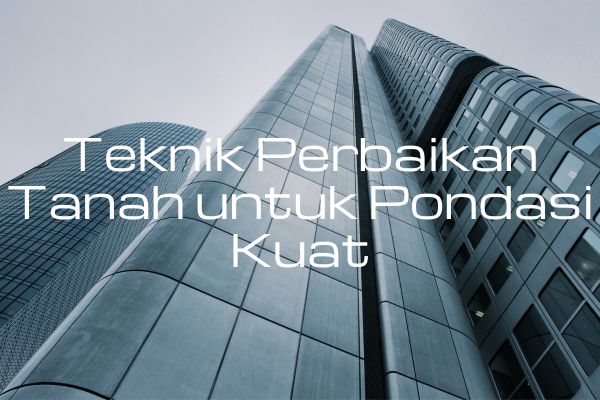 Teknik Perbaikan Tanah untuk Pondasi Kuat