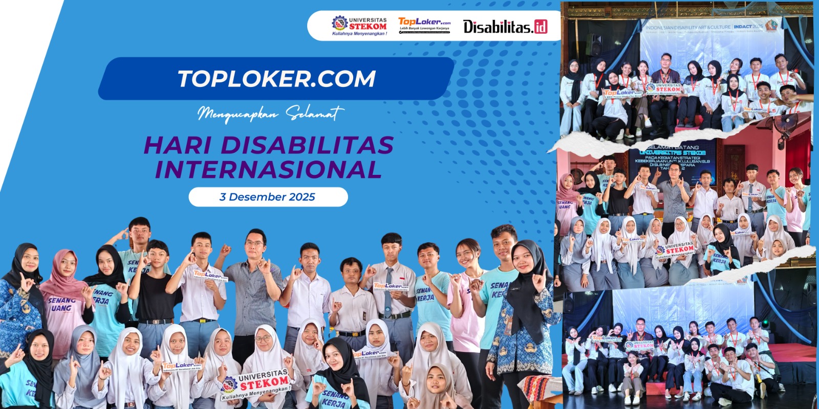 Toploker.com Mengucapkan Selamat Hari Disabilitas Internasional 2025