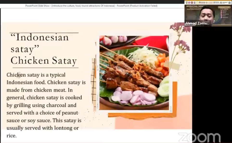 International Webinar 2022 - Get to know the beauty of diverse cultures between countries – Part 18
