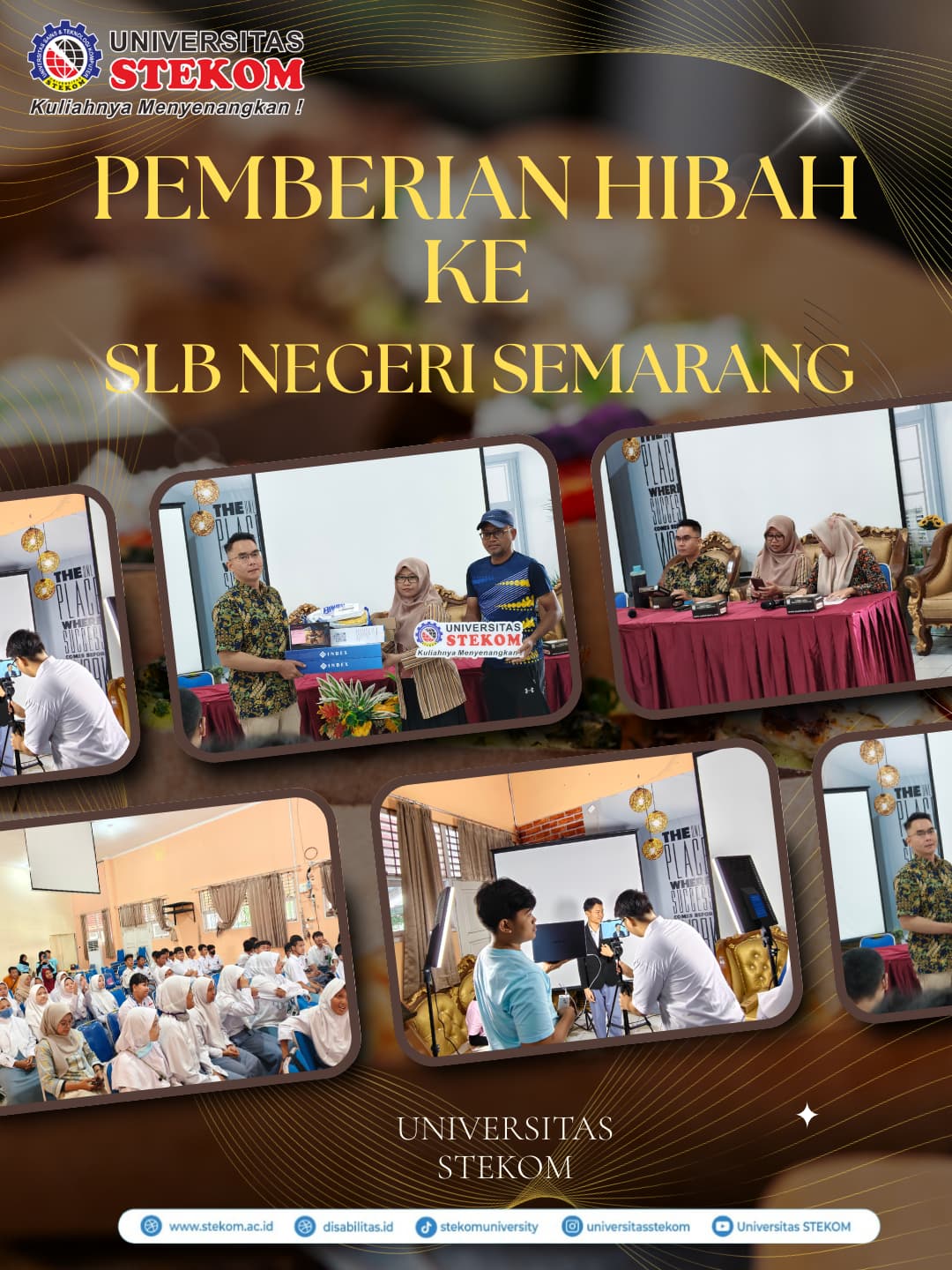 Universitas STEKOM Salurkan Hibah Peralatan dan Tetapkan Duta Kebekerjaan Disabilitas di SLB Negeri Semarang
