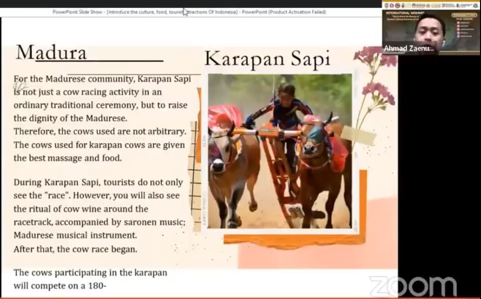 International Webinar 2022 - Get to know the beauty of diverse cultures between countries – Part 21