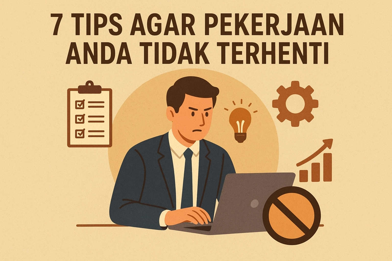 7 Tips Agar Pekerjaan Anda Tidak Terhenti