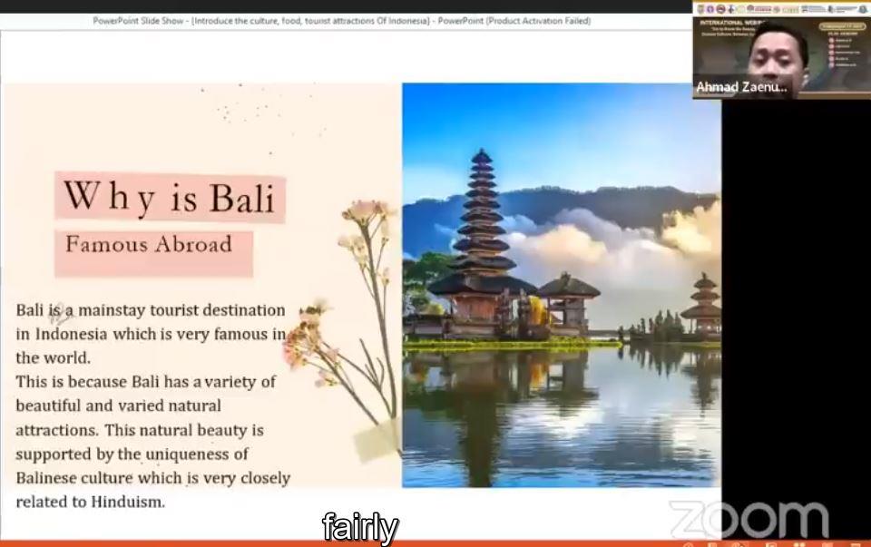 International Webinar 2022 - Get to know the beauty of diverse cultures between countries &ndash; Part 22