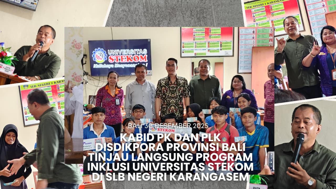 Kabid PK dan PLK Disdikpora Provinsi Bali Tinjau Langsung Program Inklusi Universitas STEKOM di SLB Negeri Karangasem