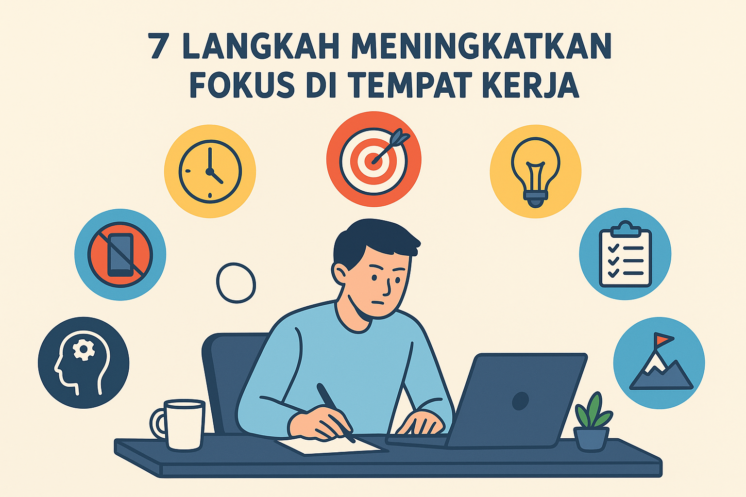 7 Langkah Meningkatkan Fokus di Tempat Kerja