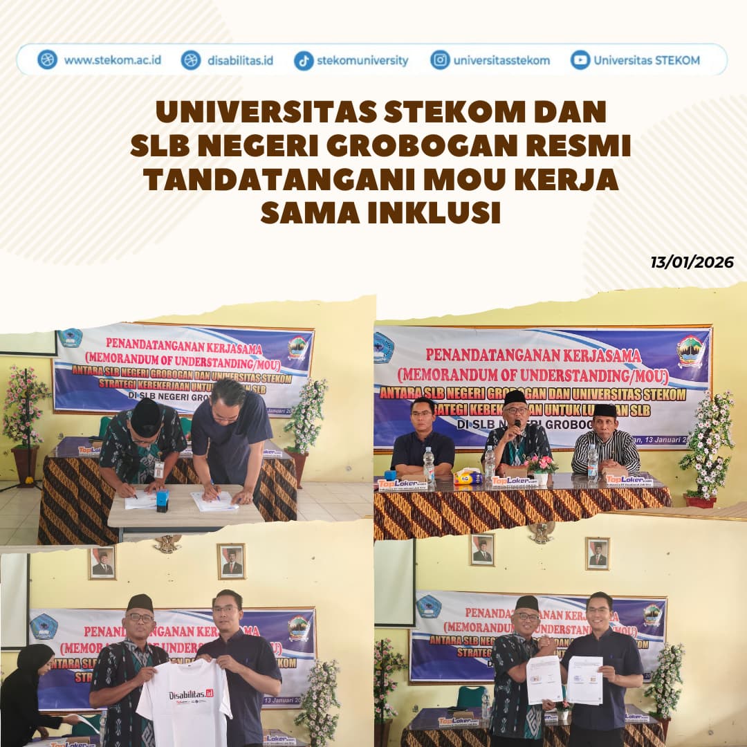 Universitas Stekom dan SLB Negeri Grobogan Resmi Tandatangani MoU Kerja Sama Inklusi
