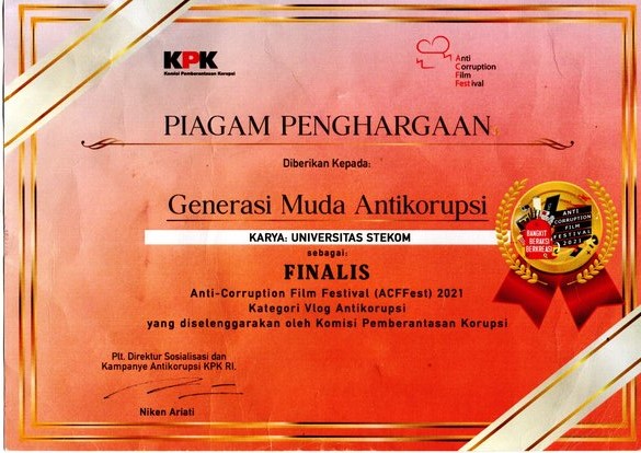 STEKOM sebagai 10 Besar Finalis Anti Corruption Film Festival Acffest 2021 