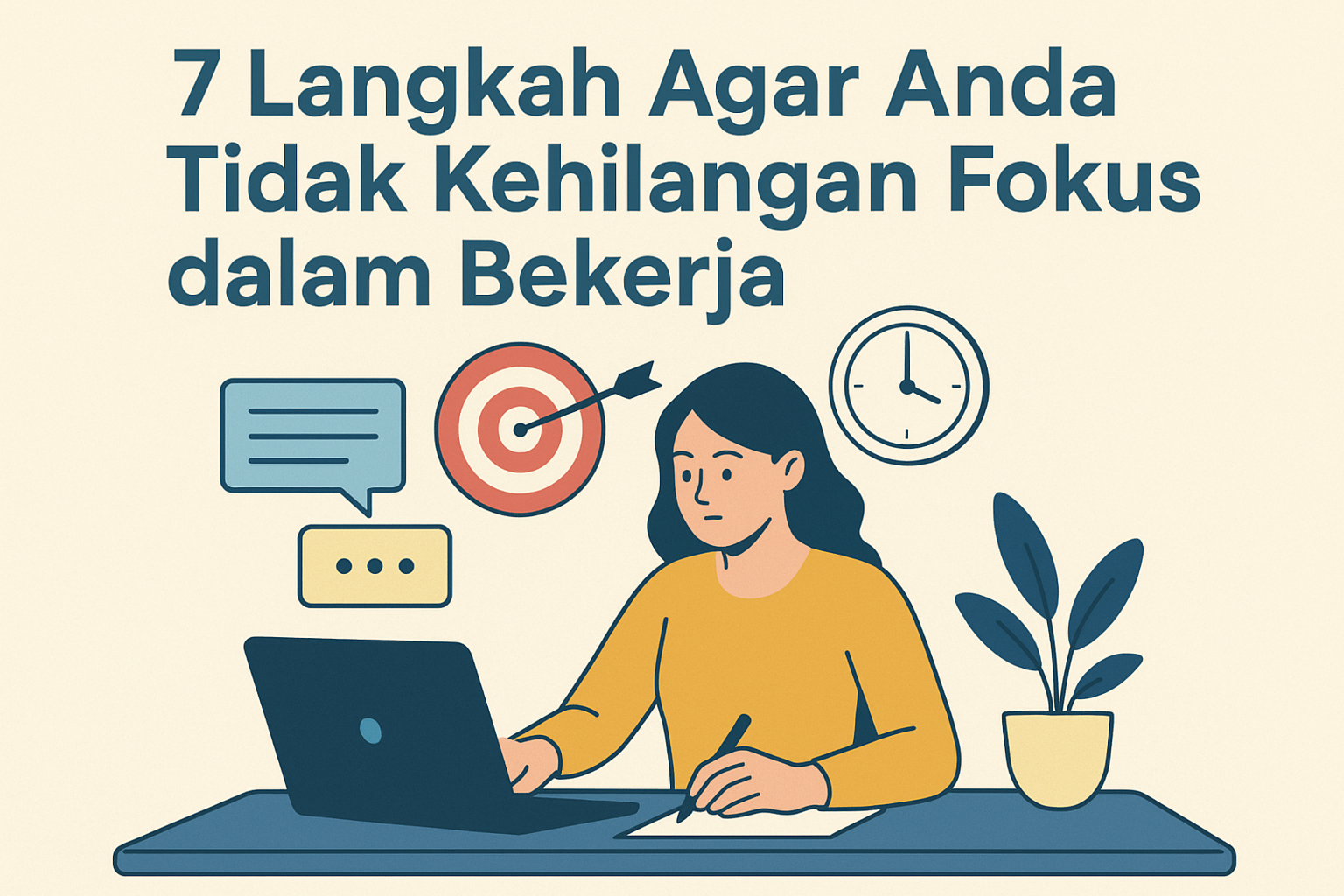 7 Langkah Agar Anda Tidak Kehilangan Fokus dalam Bekerja