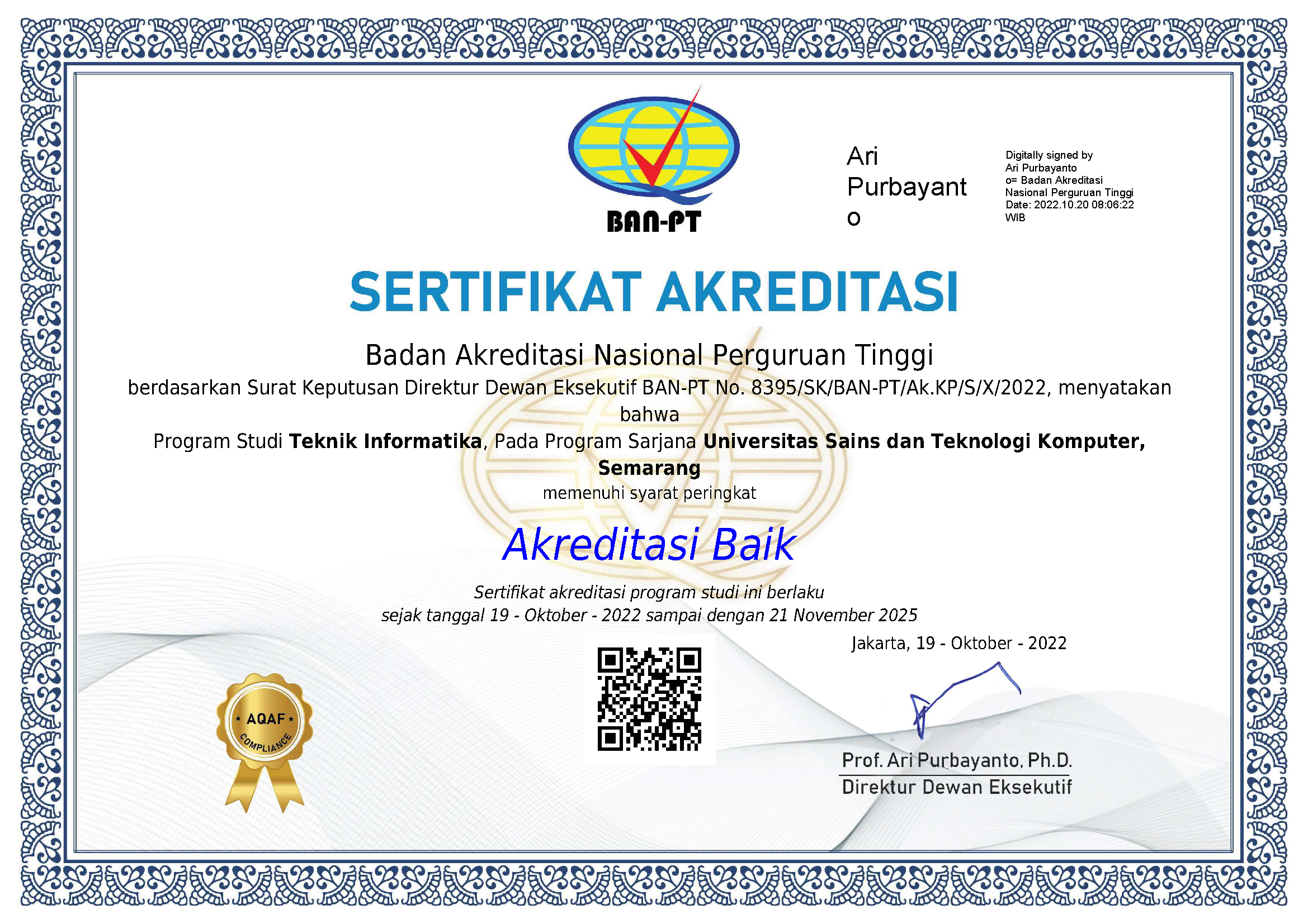Sertifikat Akreditasi