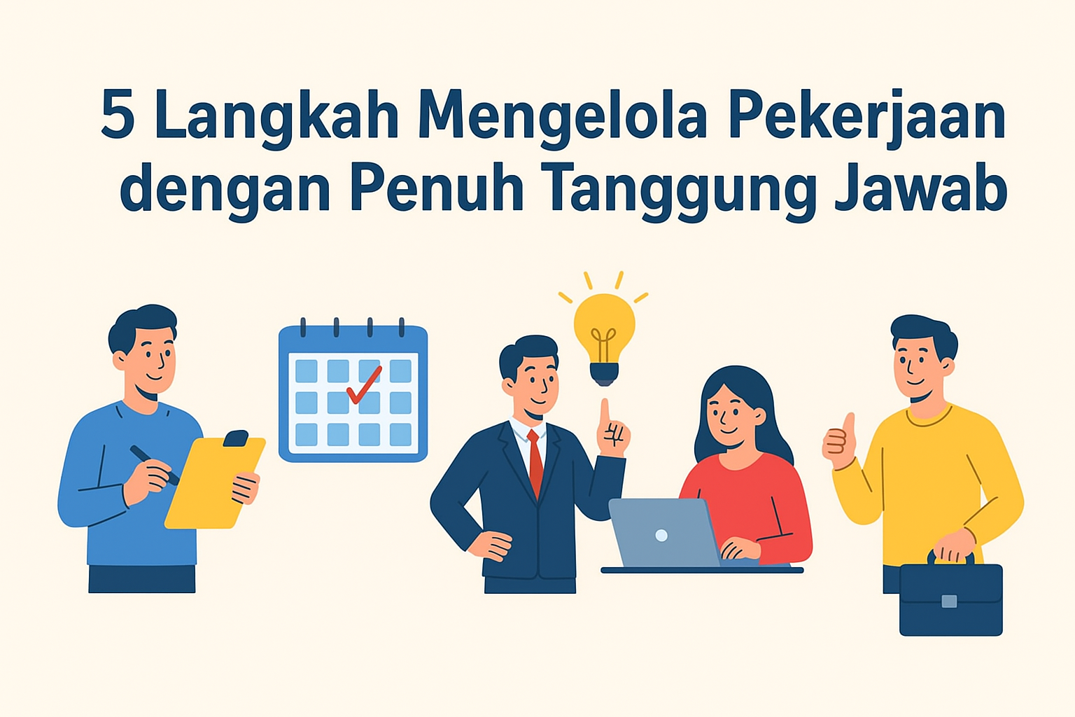 5 Langkah Mengelola Pekerjaan dengan Penuh Tanggung Jawab