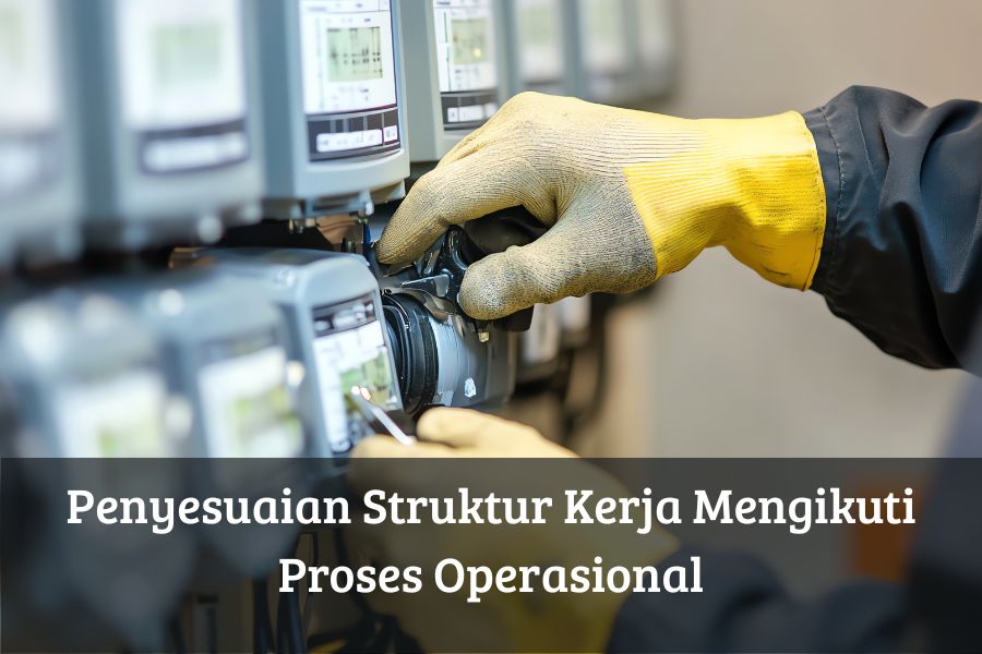 Penyesuaian Struktur Kerja Mengikuti Proses Operasional