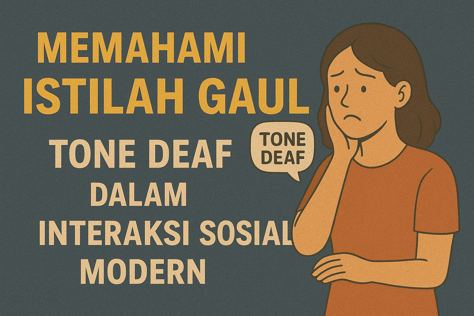 Memahami Istilah Gaul Tone Deaf dalam Interaksi Sosial Modern