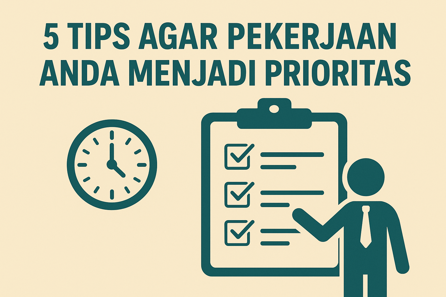 5 Tips Agar Pekerjaan Anda Menjadi Prioritas