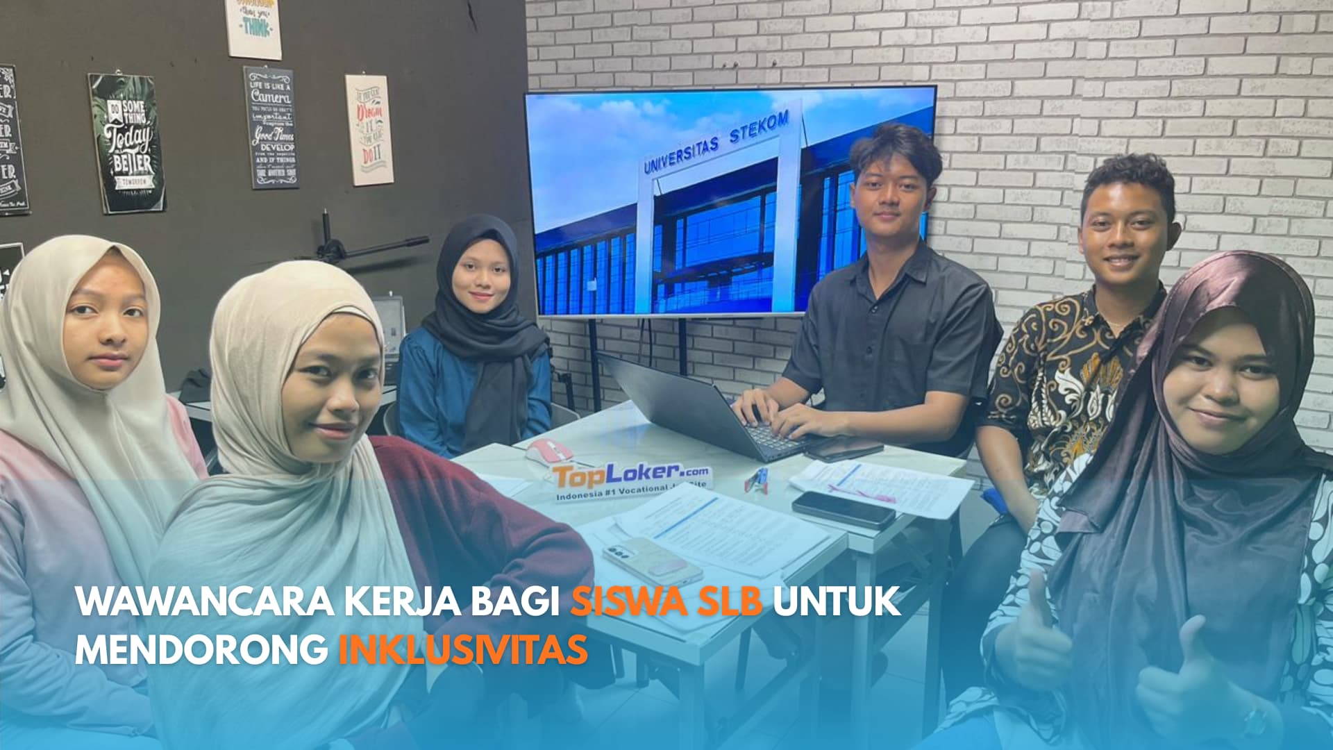 TopLoker.com Selenggarakan Wawancara Kerja bagi Siswa SLB untuk Mendorong Inklusivitas