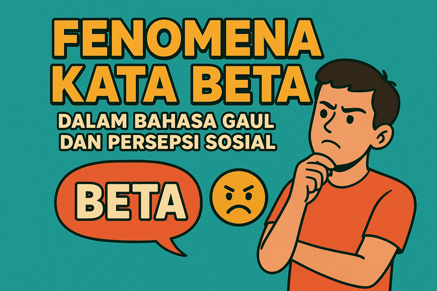 Fenomena Kata Beta dalam Bahasa Gaul dan Persepsi Sosia