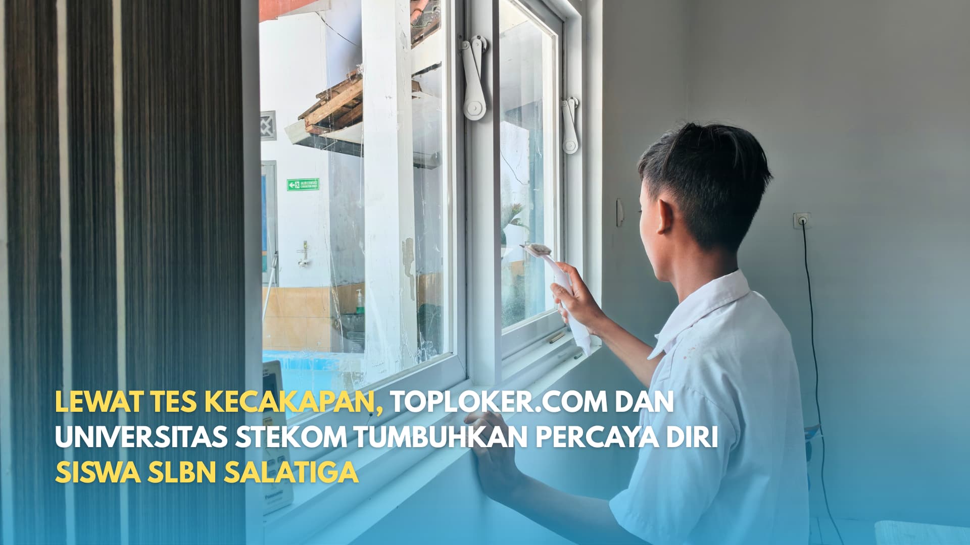 Lewat Tes Kecakapan, Toploker.com dan Universitas STEKOM Tumbuhkan Percaya Diri Siswa SLBN Salatiga
